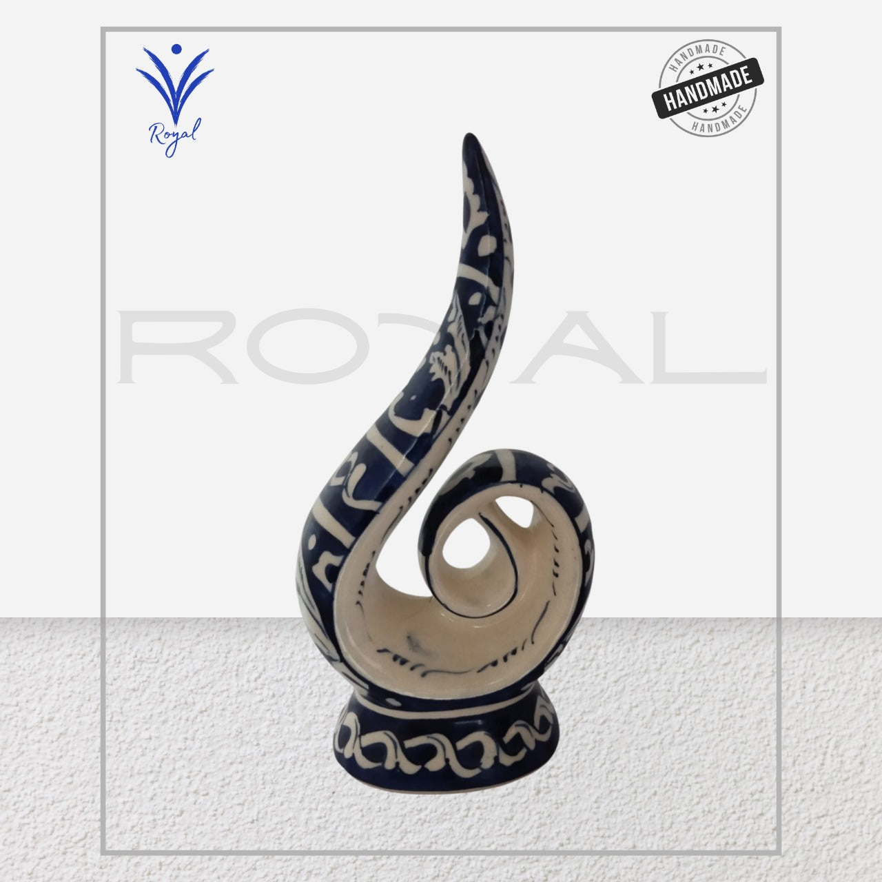 Handmade Ceramic Multani Blue Pottery Modern Decorative Art โ Traditional Home Dรฉcor