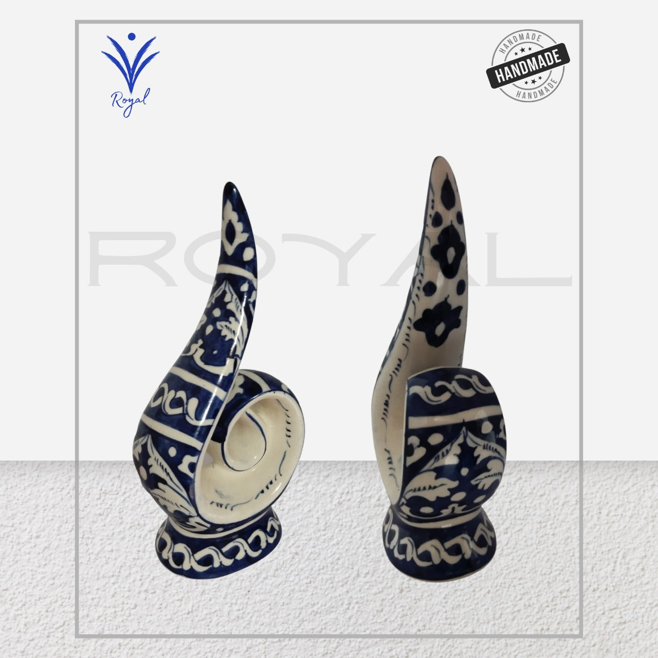 Handmade Ceramic Multani Blue Pottery Modern Decorative Art โ Traditional Home Dรฉcor