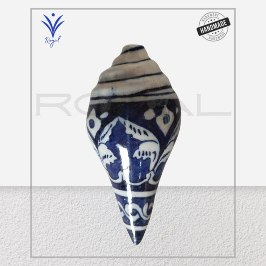 Handmade Ceramic Multani Blue Pottery Sipi – Traditional Decorative Serving Piece