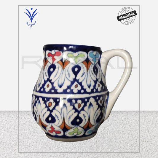 Belly Jug Handmade Ceramic Multani Blue Pottery Belly Jug – Traditional Water & Drink Pitcher