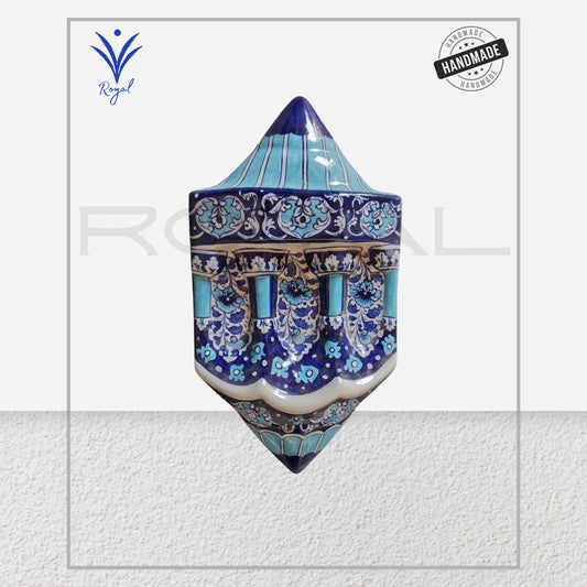 Handmade Ceramic Multani Blue Pottery Jhroka – Traditional Wall Hanging Décor