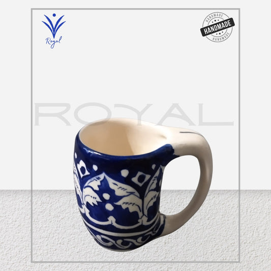 Blue Pottery Happy Mug (6 Cup Set) – Drinkware